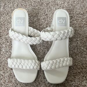 DV by Dolce Vita Women's Cream Braided Sandals